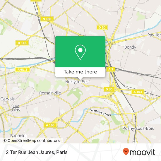 Mapa 2 Ter Rue Jean Jaurès
