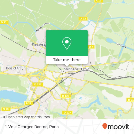 1 Voie Georges Danton map