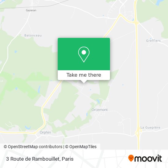 Mapa 3 Route de Rambouillet