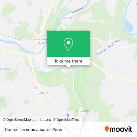 Mapa Courcelles sous Jouarre