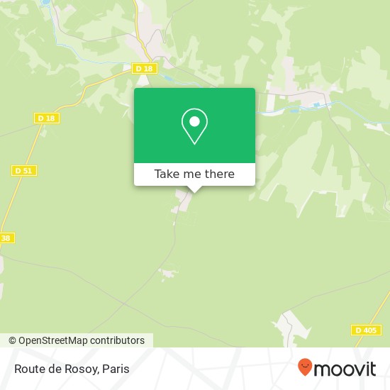 Mapa Route de Rosoy