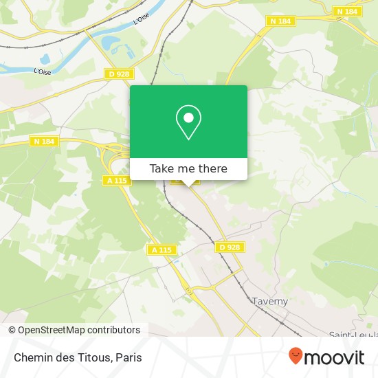 Chemin des Titous map