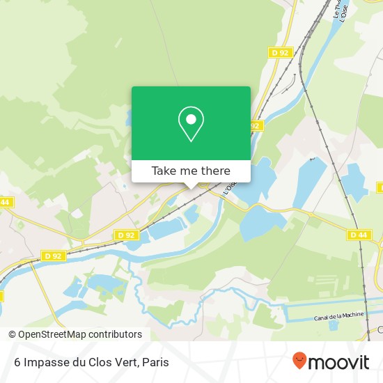 Mapa 6 Impasse du Clos Vert