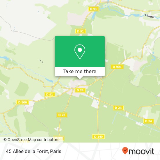 45 Allée de la Forêt map