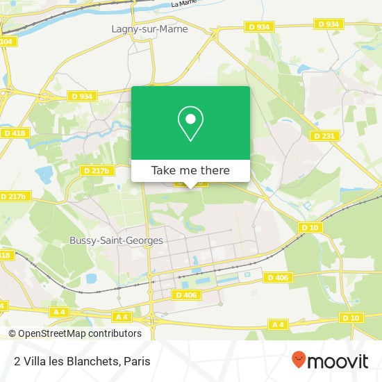 2 Villa les Blanchets map