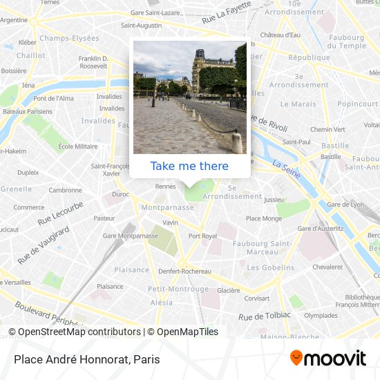 Place André Honnorat map
