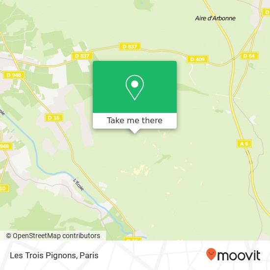 Les Trois Pignons map