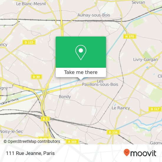 111 Rue Jeanne map