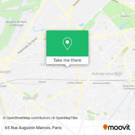 Mapa 65 Rue Augustin Marcos