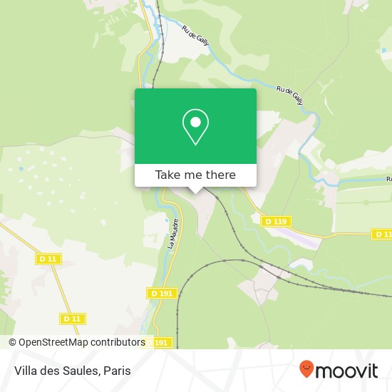 Mapa Villa des Saules