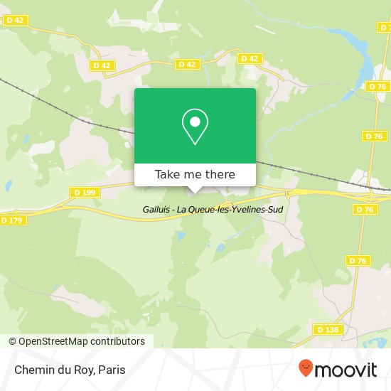 Chemin du Roy map