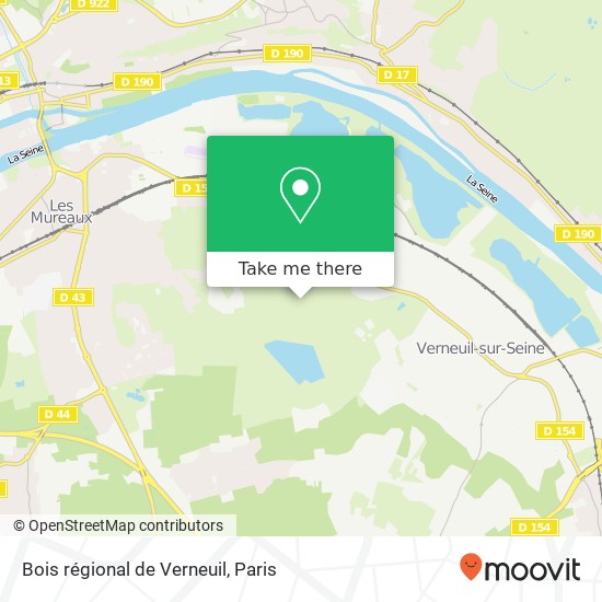 Mapa Bois régional de Verneuil