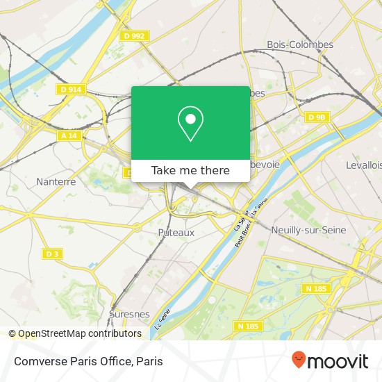 Comverse Paris Office map