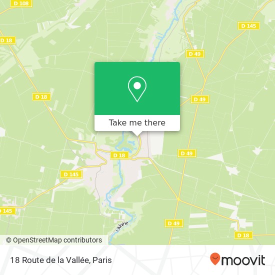 Mapa 18 Route de la Vallée