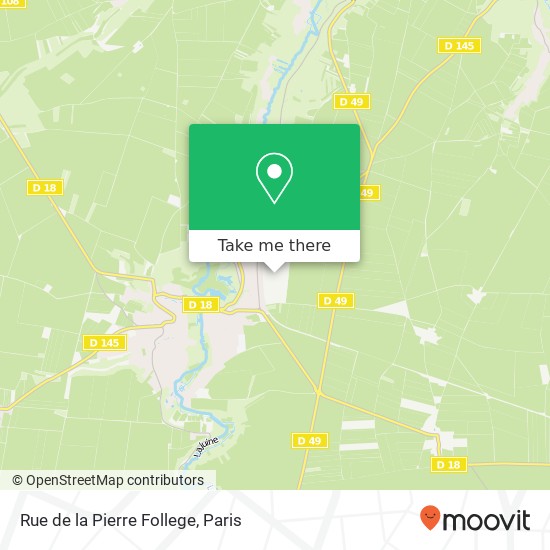 Mapa Rue de la Pierre Follege