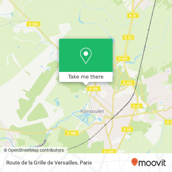 Route de la Grille de Versailles map