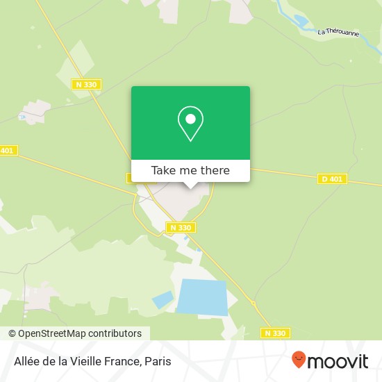 Mapa Allée de la Vieille France