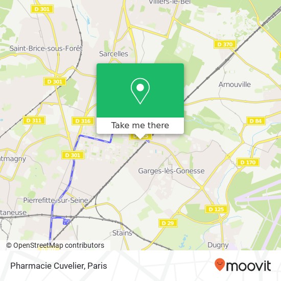 Pharmacie Cuvelier map