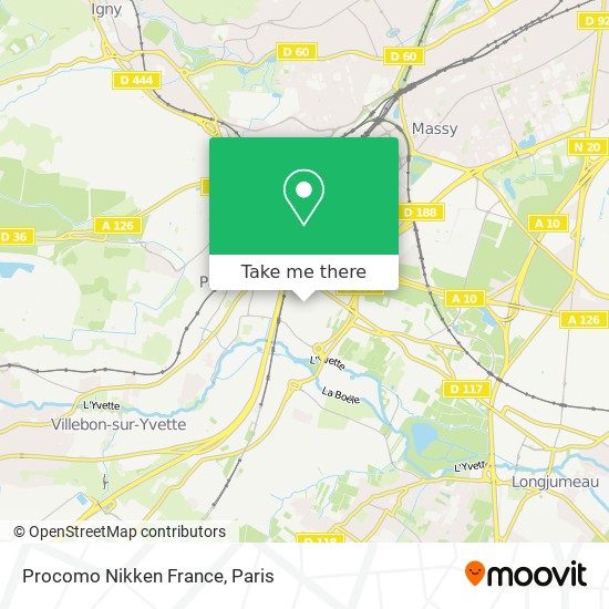 Mapa Procomo Nikken France