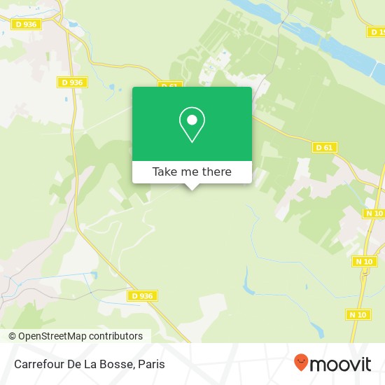 Mapa Carrefour De La Bosse