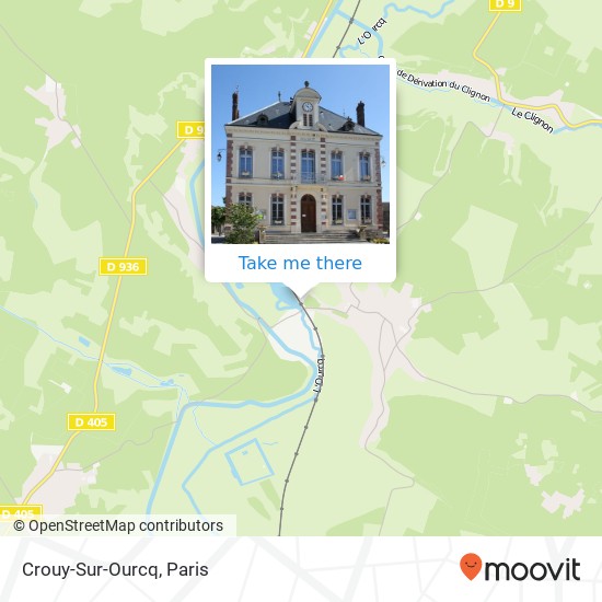 Crouy-Sur-Ourcq map