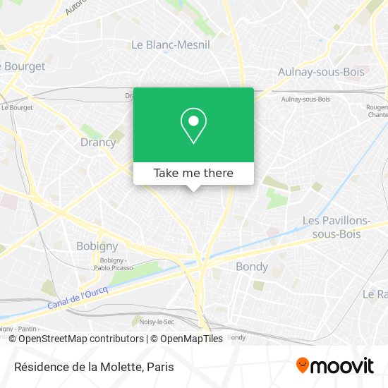 Résidence de la Molette map