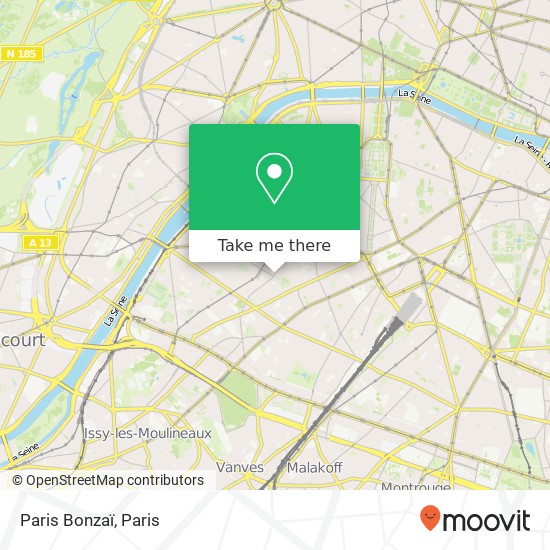 Mapa Paris Bonzaï