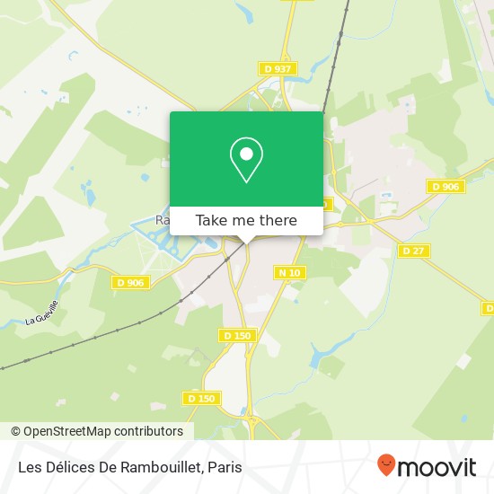 Mapa Les Délices De Rambouillet
