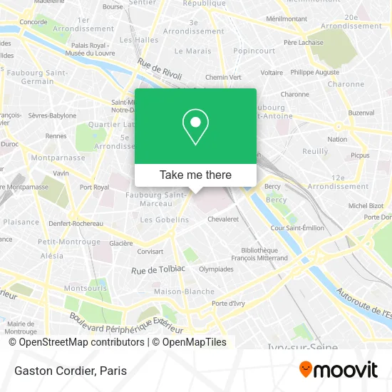 Gaston Cordier map