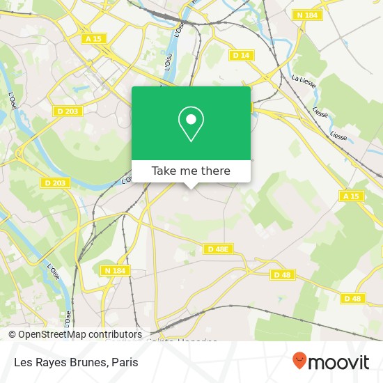 Les Rayes Brunes map