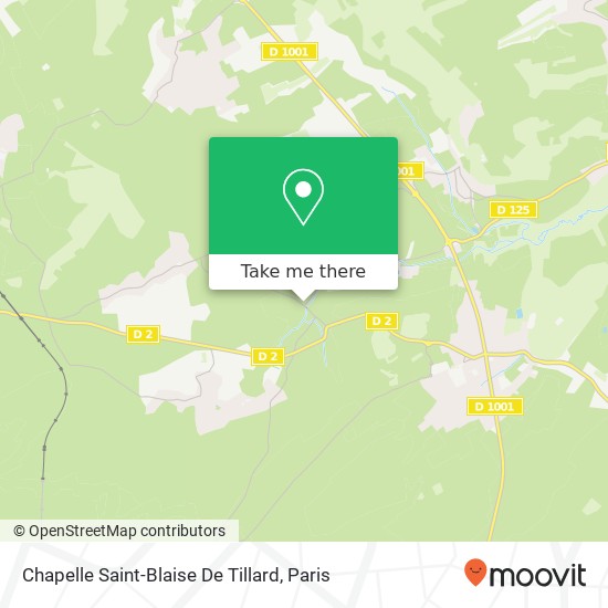 Mapa Chapelle Saint-Blaise De Tillard