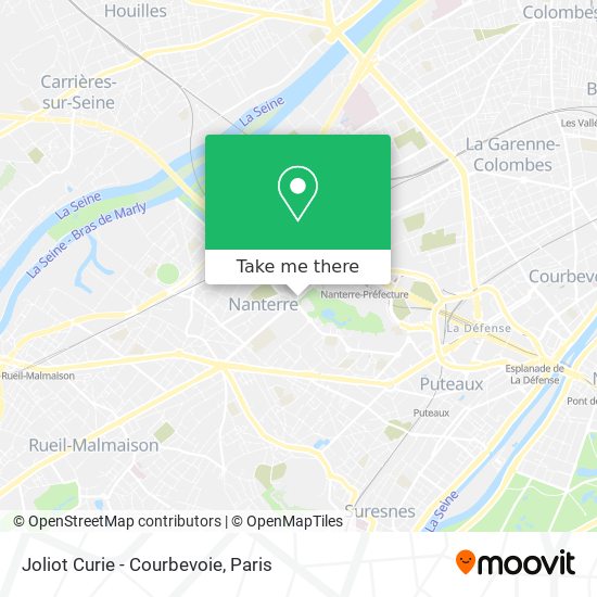 Joliot Curie - Courbevoie map