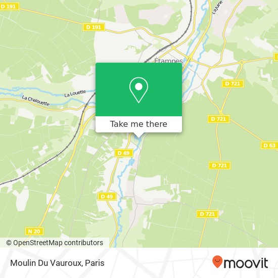 Mapa Moulin Du Vauroux
