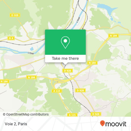 Voie 2 map