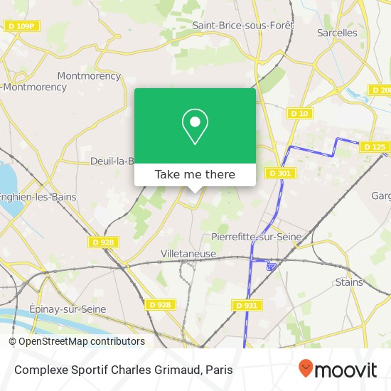 Mapa Complexe Sportif Charles Grimaud