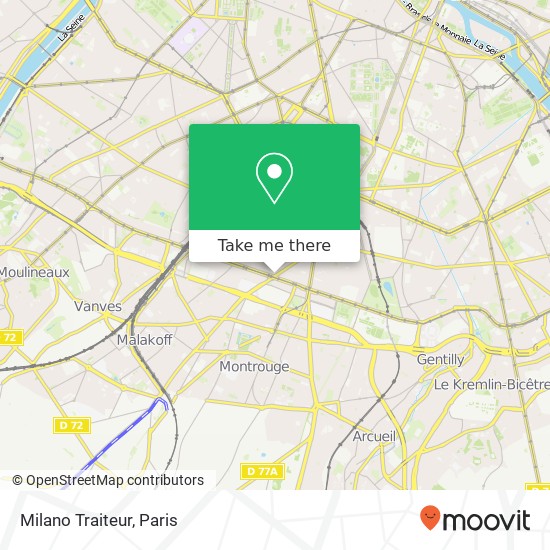 Milano Traiteur map