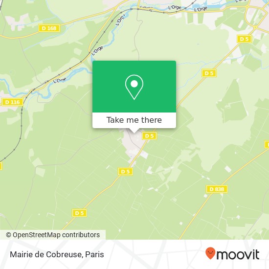 Mapa Mairie de Cobreuse