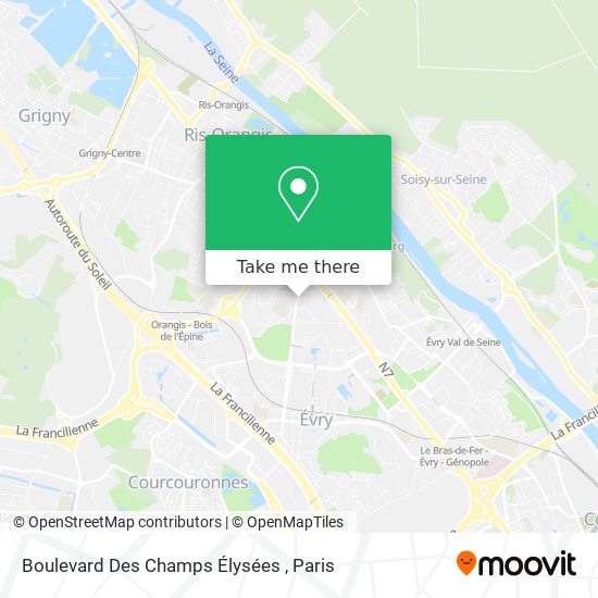 Boulevard Des Champs Élysées map