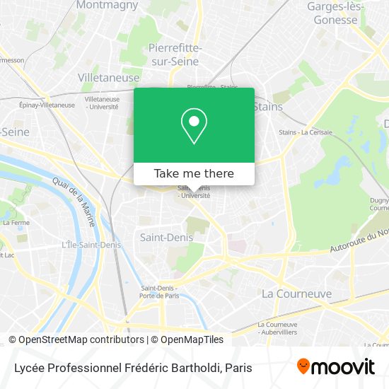 Mapa Lycée Professionnel Frédéric Bartholdi