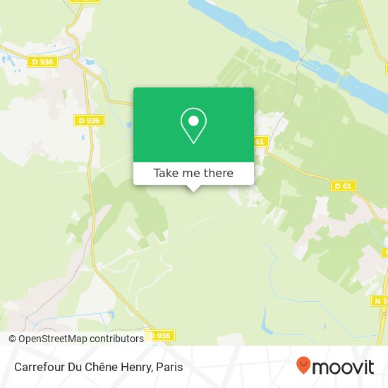 Mapa Carrefour Du Chêne Henry