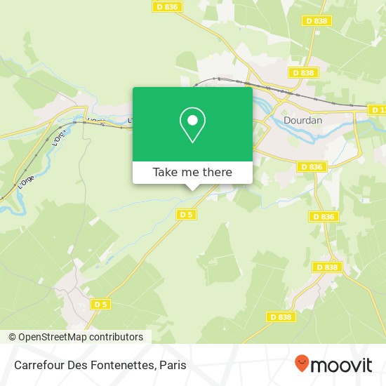 Carrefour Des Fontenettes map