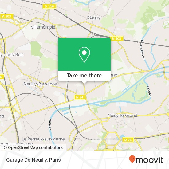 Mapa Garage De Neuilly