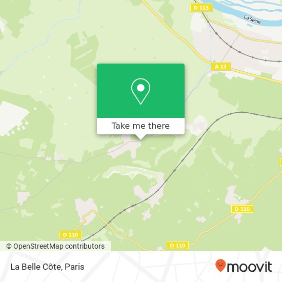 La Belle Côte map