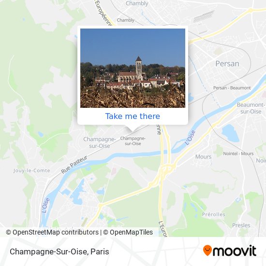 Mapa Champagne-Sur-Oise