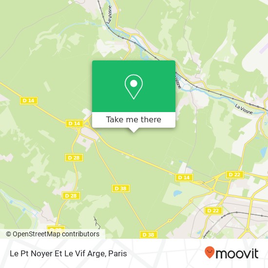 Mapa Le Pt Noyer Et Le Vif Arge
