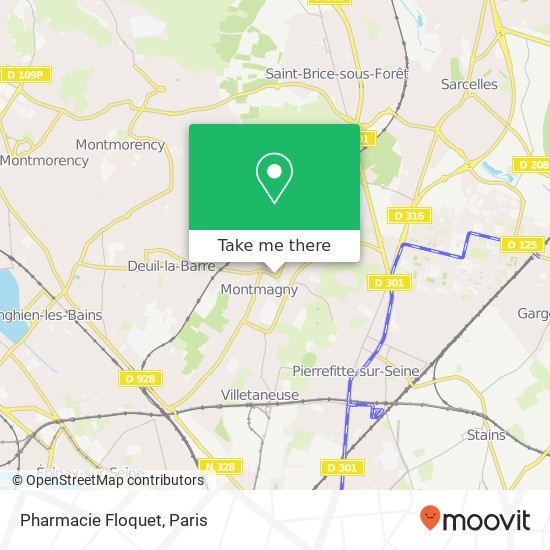 Mapa Pharmacie Floquet