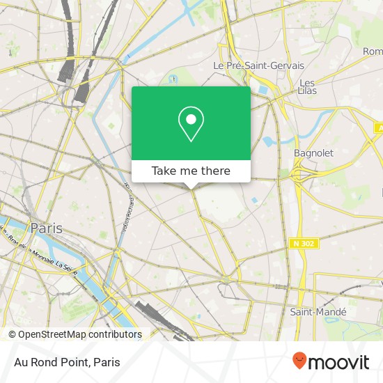 Au Rond Point map
