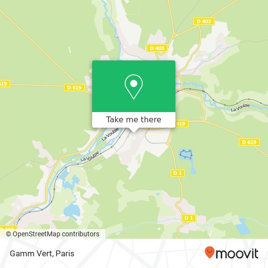 Gamm Vert map