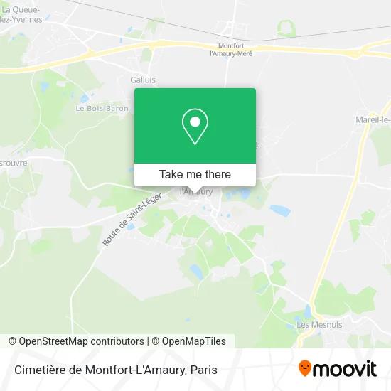 Cimetière de Montfort-L'Amaury map