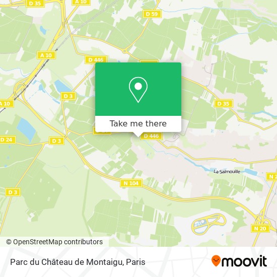 Mapa Parc du Château de Montaigu